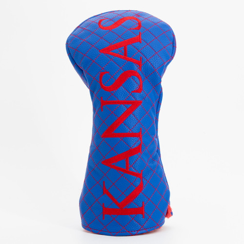 Kansas Jayhawks Solid Quilted Golf Driver Headcover