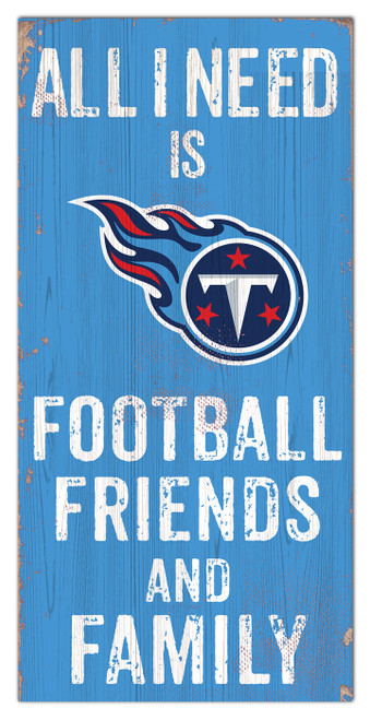 Tennessee Titans 6" x 12" Friends & Family Sign