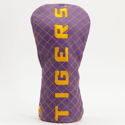 LSU Tigers Solid Quilted Golf Driver Headcover