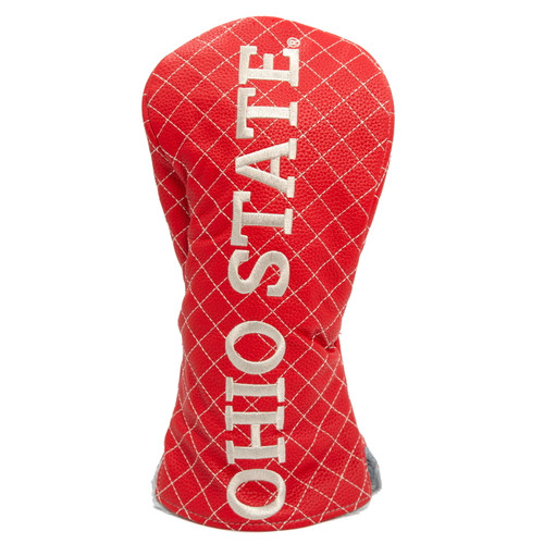 Ohio State Buckeyes Solid Quilted Golf Driver Headcover
