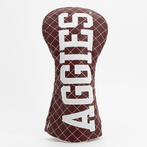 Texas A&M Aggies Solid Quilted Golf Driver Headcover