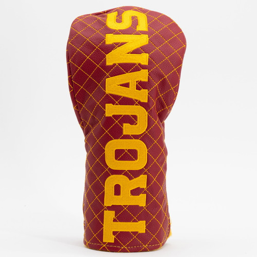 USC Trojans Solid Quilted Golf Driver Headcover