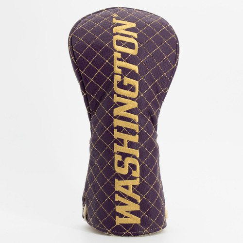 Washington Huskies Solid Quilted Golf Driver Headcover