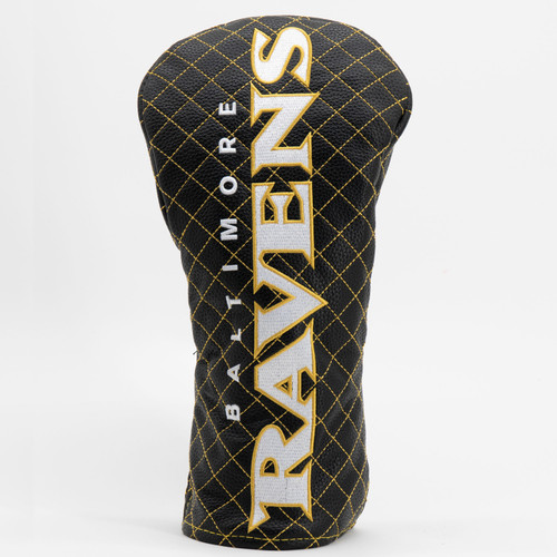 Baltimore Ravens Solid Quilted Golf Driver Headcover