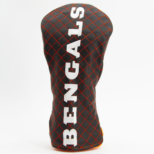 Cincinnati Bengals Solid Quilted Golf Driver Headcover
