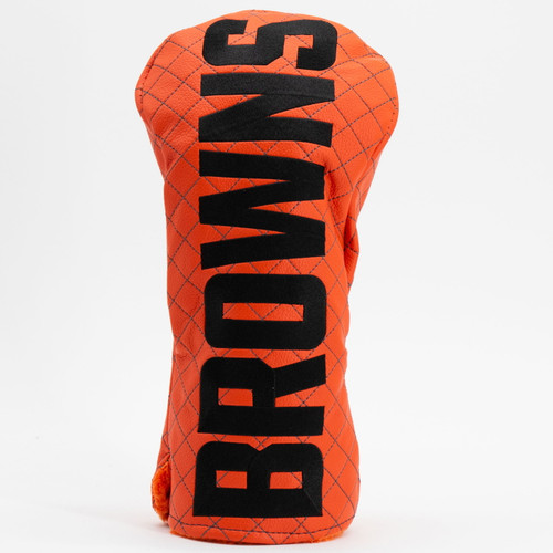 Cleveland Browns Solid Quilted Golf Driver Headcover