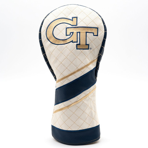 Georgia Tech Yellow Jackets Stripe Quilted Golf Driver Headcover