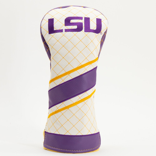 LSU Tigers Stripe Quilted Golf Driver Headcover