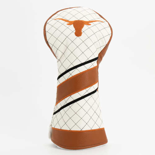Texas Longhorns Stripe Quilted Golf Driver Headcover