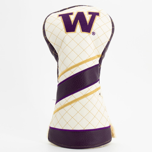 Washington Huskies Stripe Quilted Golf Driver Headcover