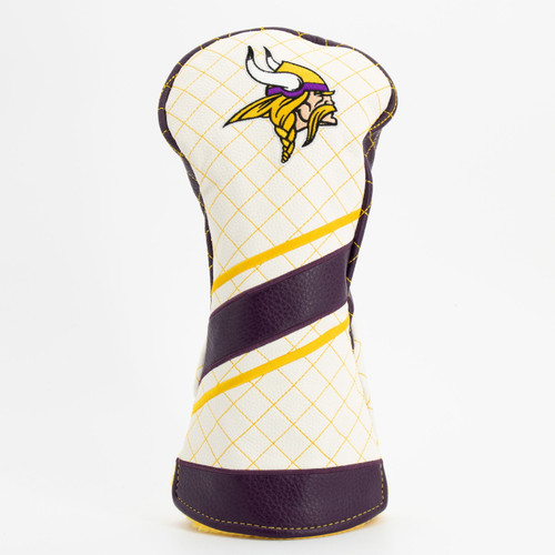 Minnesota Vikings Stripe Quilted Golf Driver Headcover