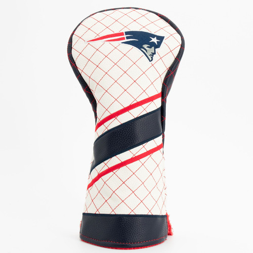 New England Patriots Stripe Quilted Golf Driver Headcover