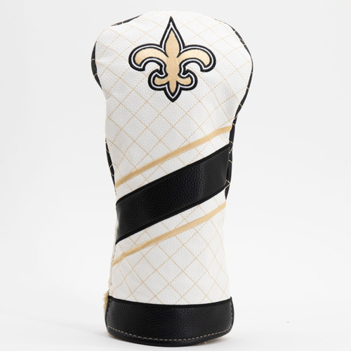 New Orleans Saints Stripe Quilted Golf Driver Headcover