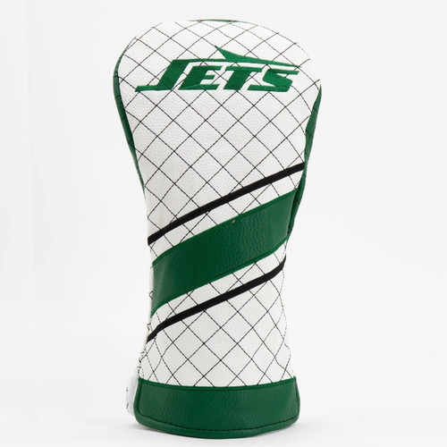 New York Jets Stripe Quilted Golf Driver Headcover