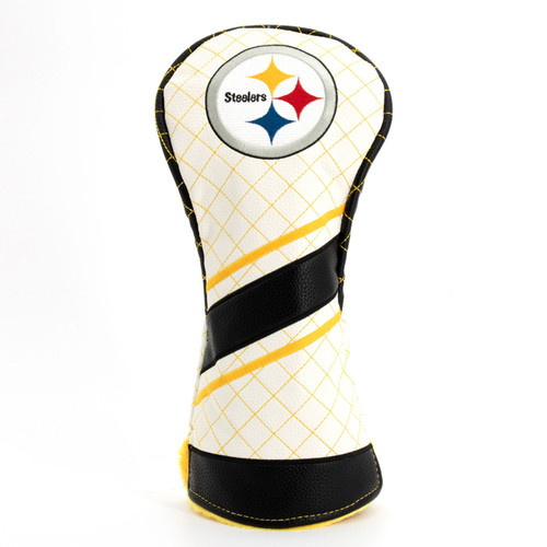 Pittsburgh Steelers Stripe Quilted Golf Driver Headcover