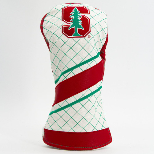 Stanford Cardinal Stripe Quilted Golf Driver Headcover