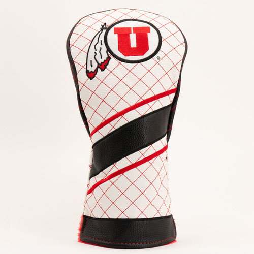 Utah Utes Stripe Quilted Golf Driver Headcover