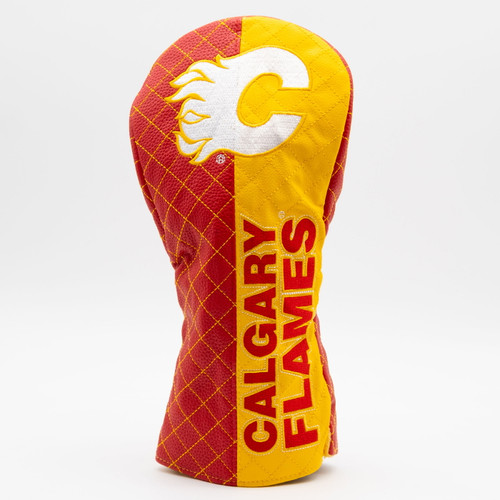Calgary Flames Split Quilted Golf Driver Headcover