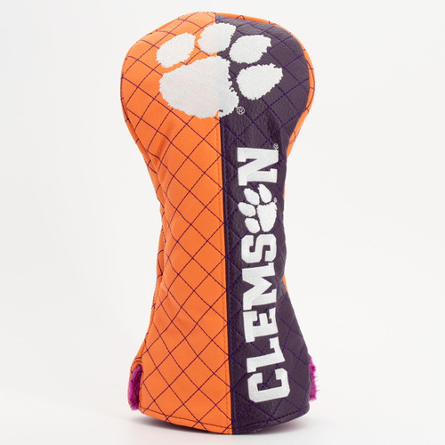 Clemson Tigers Split Quilted Golf Driver Headcover