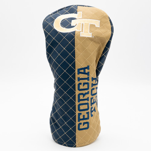 Georgia Tech Yellow Jackets Split Quilted Golf Driver Headcover