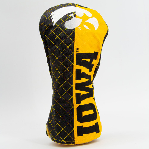 Iowa Hawkeyes Split Quilted Golf Driver Headcover