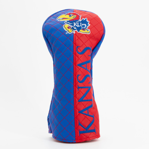 Kansas Jayhawks Split Quilted Golf Driver Headcover