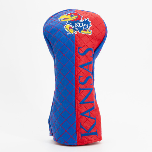 Kansas Jayhawks Split Quilted Golf Driver Headcover