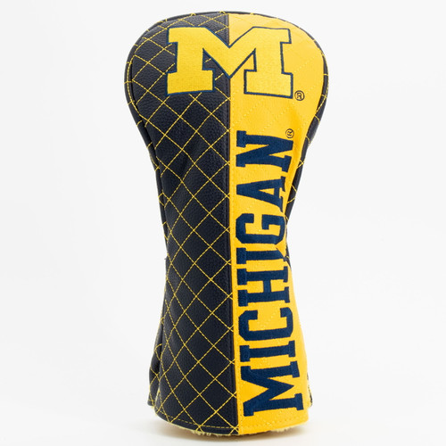 Michigan Wolverines Split Quilted Golf Driver Headcover