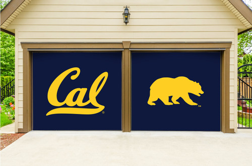 California Golden Bears Split Garage Door Banner