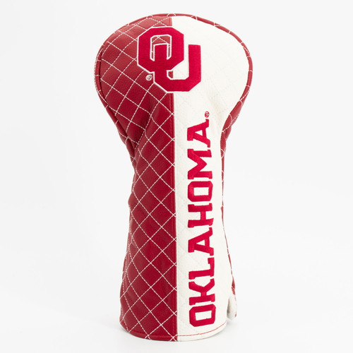 Oklahoma Sooners Split Quilted Golf Driver Headcover