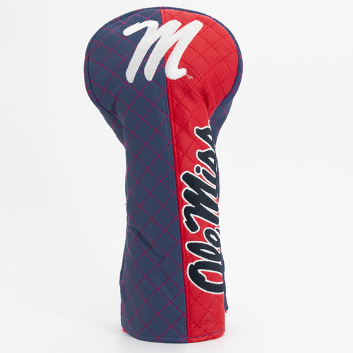 Mississippi Rebels Split Quilted Golf Driver Headcover