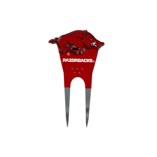 Arkansas Razorbacks Custom Shaped Golf Divot Tool
