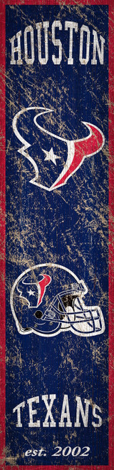 Houston Texans Heritage Banner Vertical Sign