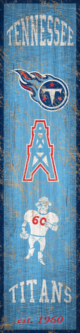 Tennessee Titans Heritage Banner Vertical Sign