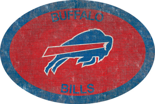Buffalo Bills 46" Team Color Oval Sign