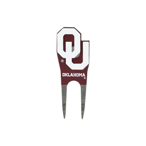 Oklahoma Sooners Custom Shaped Golf Divot Tool