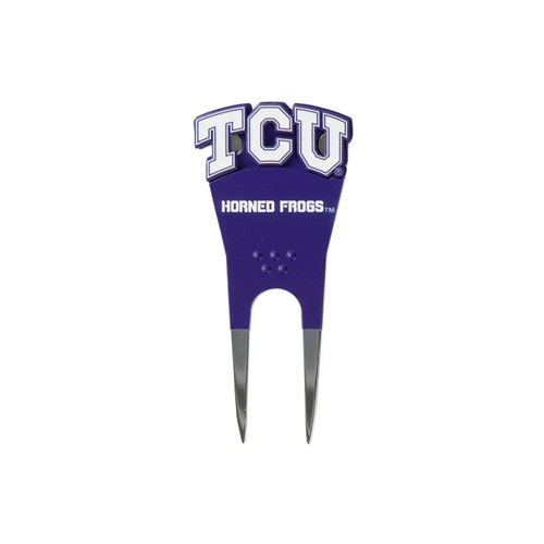 Texas Christian Horned Frogs Custom Shaped Golf Divot Tool