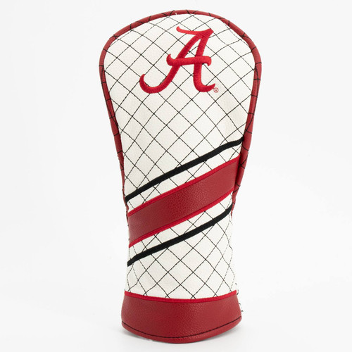 Alabama Crimson Tide Stripe Quilted Golf Fairway Headcover