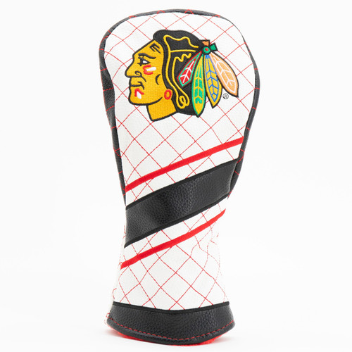 Chicago Blackhawks Stripe Quilted Golf Fairway Headcover