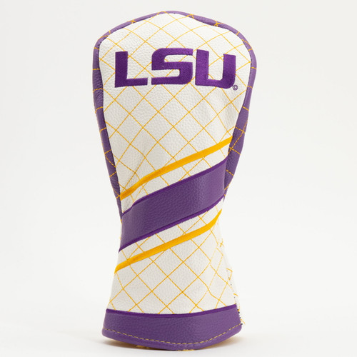 LSU Tigers Stripe Quilted Golf Fairway Headcover