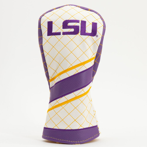 LSU Tigers Stripe Quilted Golf Fairway Headcover