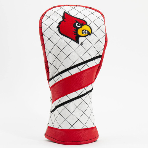 Louisville Cardinals Stripe Quilted Golf Fairway Headcover