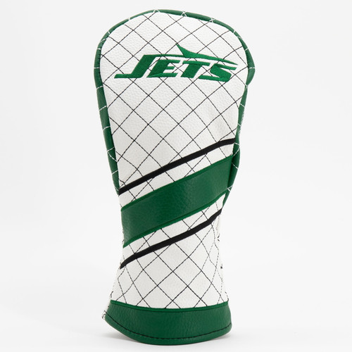 New York Jets Stripe Quilted Golf Fairway Headcover