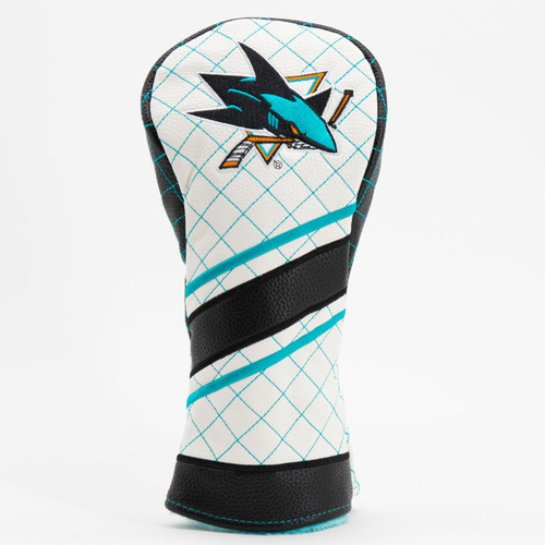 San Jose Sharks Stripe Quilted Golf Fairway Headcover