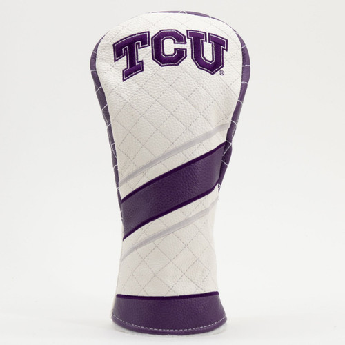 Texas Christian Horned Frogs Stripe Quilted Golf Fairway Headcover