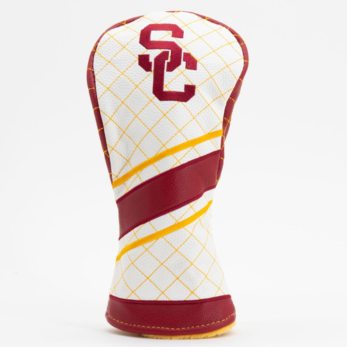 USC Trojans Stripe Quilted Golf Fairway Headcover