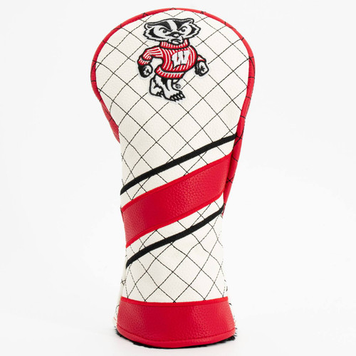 Wisconsin Badgers Stripe Quilted Golf Fairway Headcover