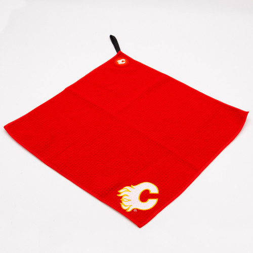 Calgary Flames Magnetic Embroidered Golf Towel