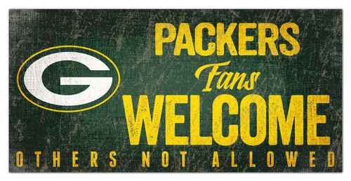 Green Bay Packers Fans Welcome Sign