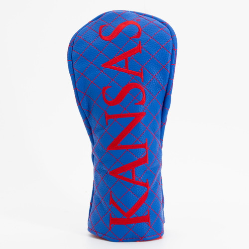 Kansas Jayhawks Solid Quilted Golf Fairway Headcover